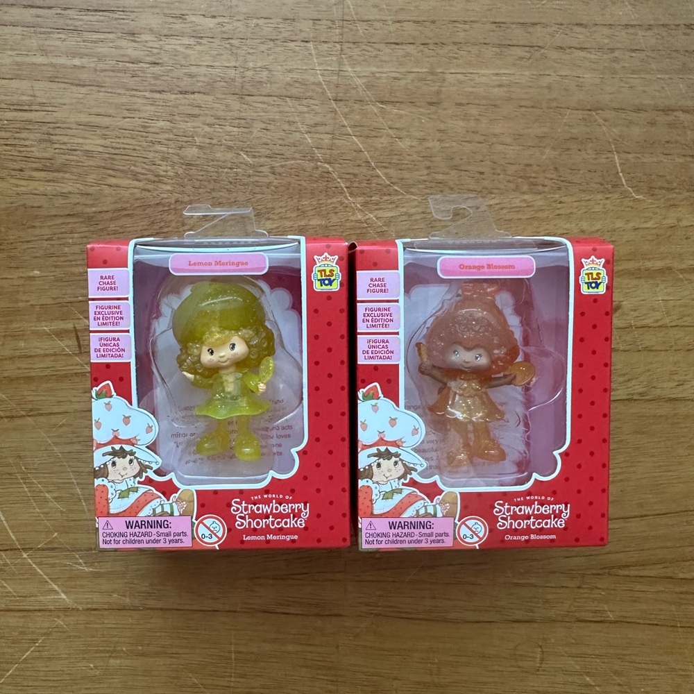 Two rare strawberry shortcake figure toys
